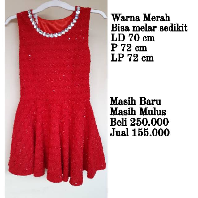 Dress Christmas | Gaun Natal merah