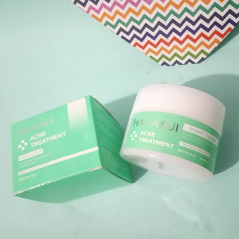 Jual Hanasui Acne Treatment Night Cream 15g Shopee Indonesia