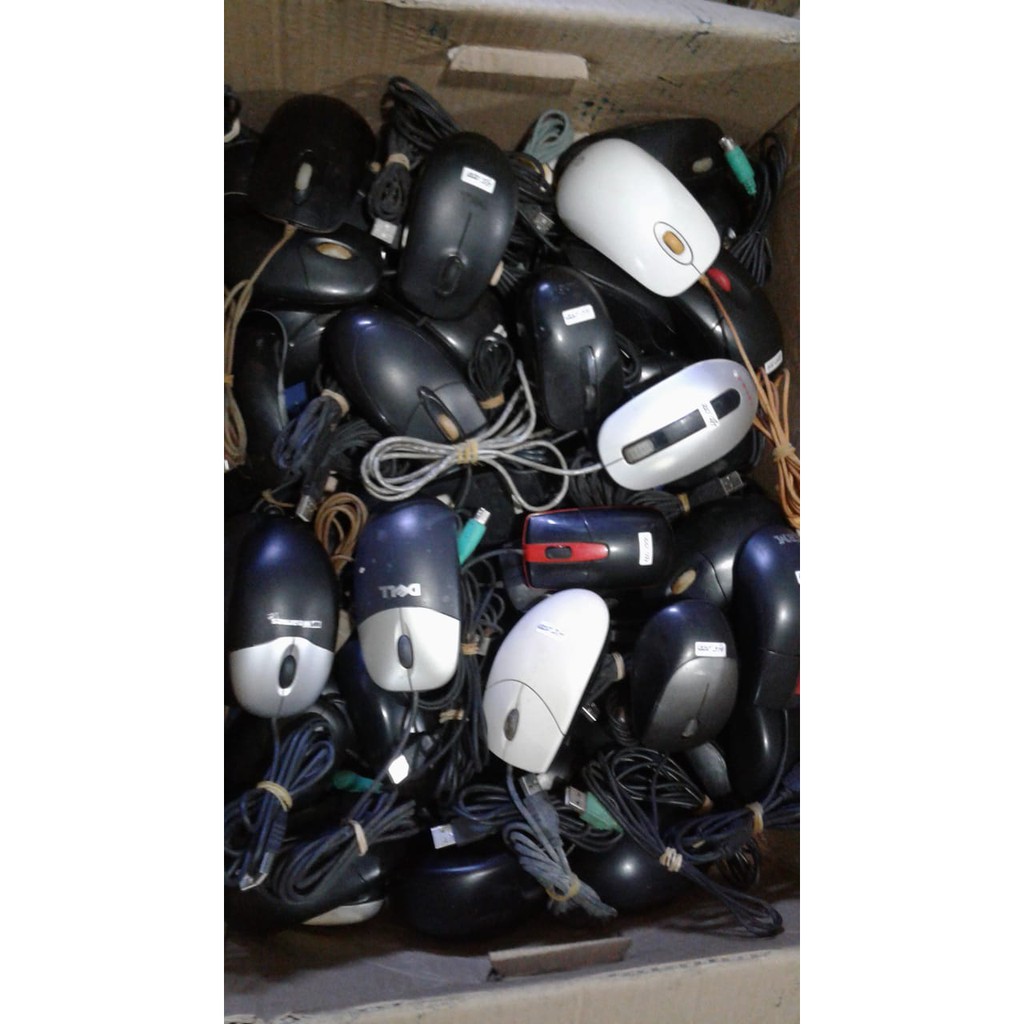 MOUSE Build Up & Standard PS/2 (Bulat) dan USB (Kotak) Second Untuk Komputer PC/Laptop/Rakitan/Deskt