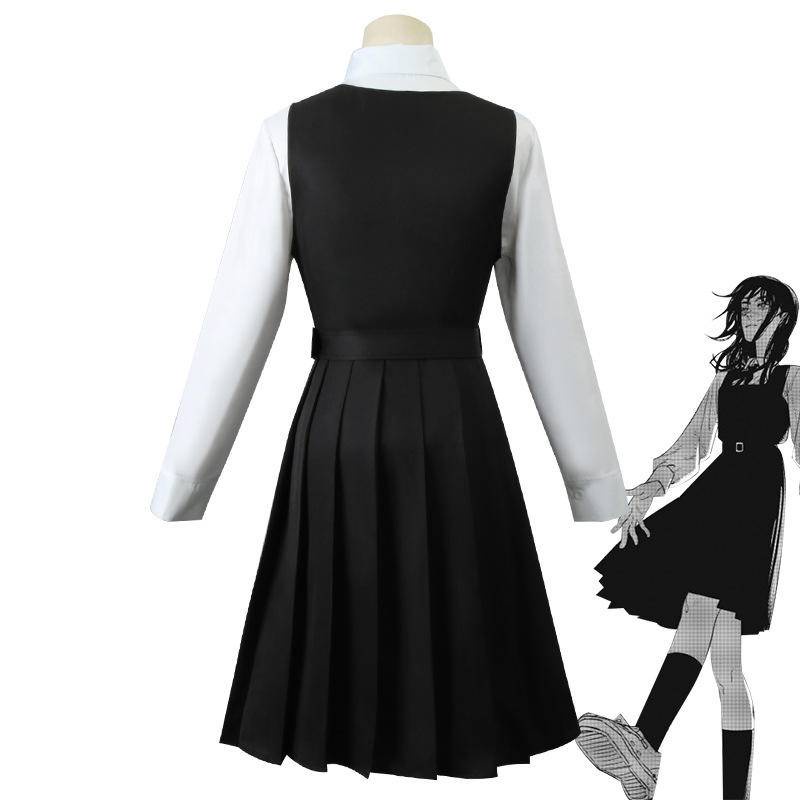 【Wetrose】Chainsaw Man S2 Mitaka Asa Uniform School Seifuku Long Skirt Rok Cosplay Chainsaw Man Cosplay Costume Set