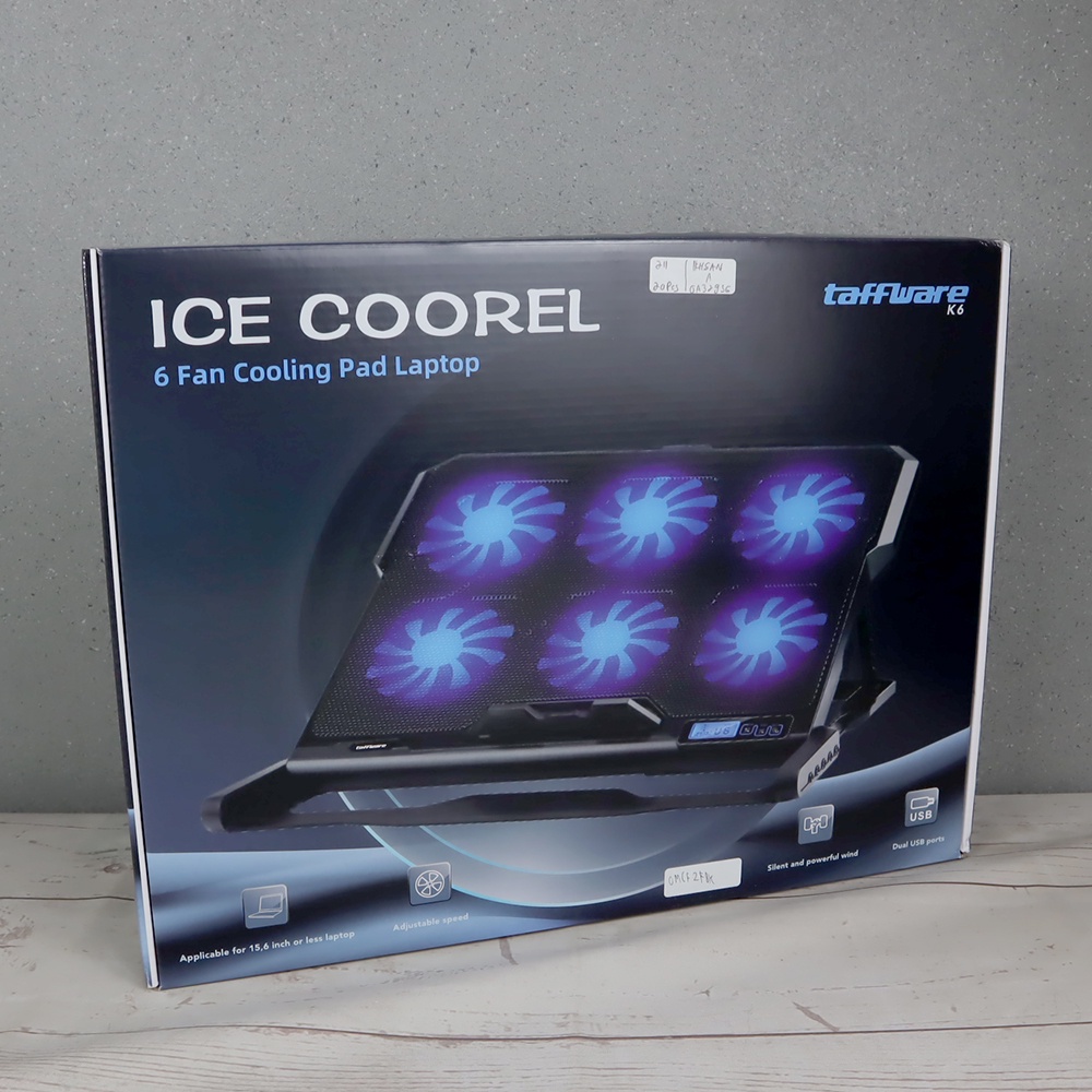 ICE COOREL Cooling Pad Laptop 6 Fan - K6