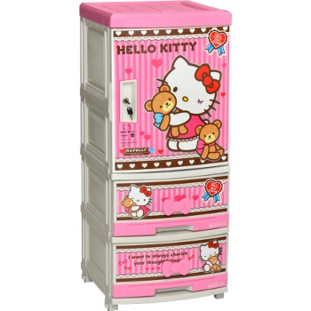  Lemari  Plastik Napolly Hello  Kitty  3 Pintu NCA 522 KTBF 