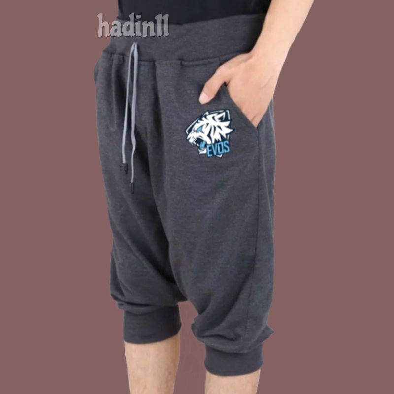 Celana Jogger Pendek 3/4 Joger PantsTraining Trening Olahraga surfing Esport Premium Pria Wanita