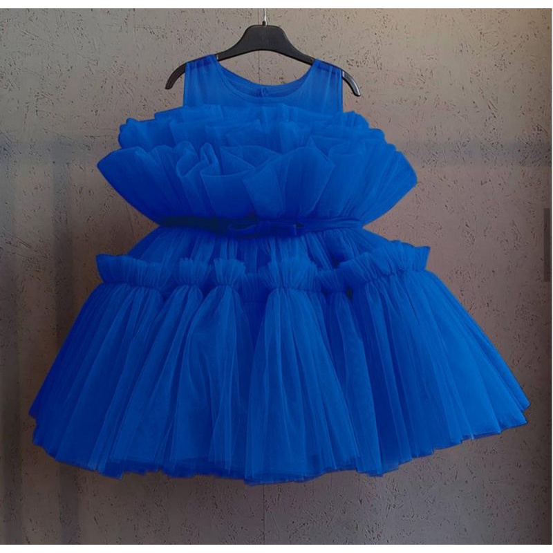 dress  jelita tutu princes baju anak perempuan pesta ulang tahun lebaran free bandana