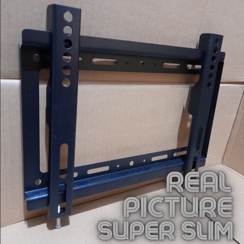 BRACKET TV DINDING LED LCD 14 - 42 Inch Super Slim Fix