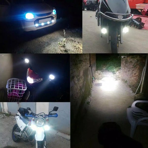 Lampu Tembak LED Spion Motor Mobil 6 Mata 12v Lampu Sorot Led PLX 6 Mata Oval Waterproof