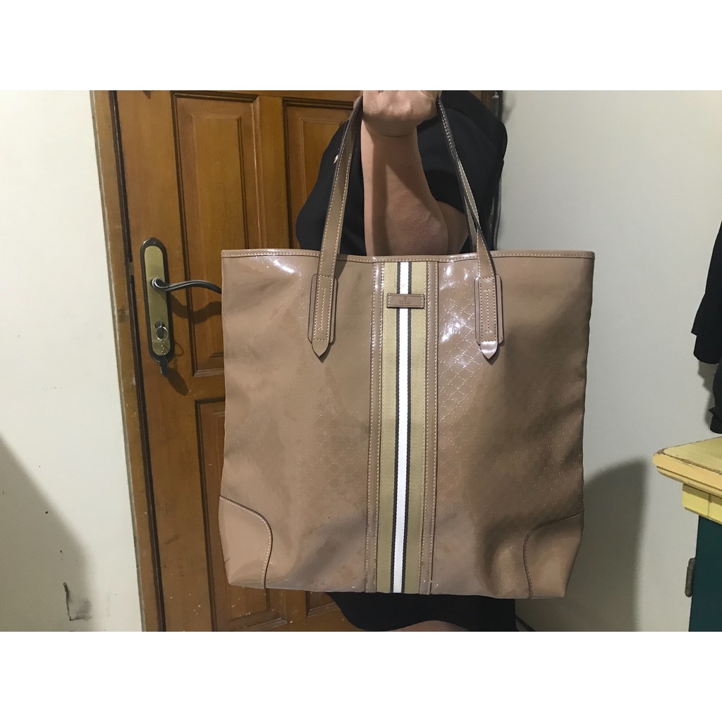 Tas GUCCI KW SUPER (coklat garis)