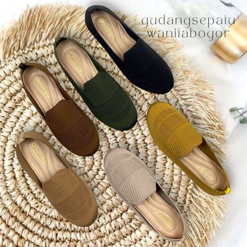 Gratica Sepatu Wanita Flat Shoes Rajut PS 011