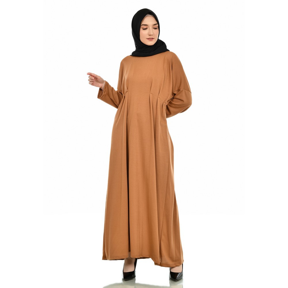 Mybamus Naura Plit Dress Camel M15880 R66S3 - Gamis Muslim-4