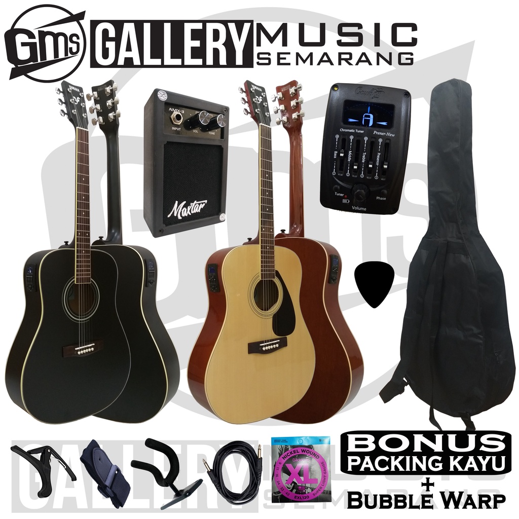 Gitar Akustik Elektrik F310 Equalizer Tuner Cowboy Prener New Custom Paket Super Komplit