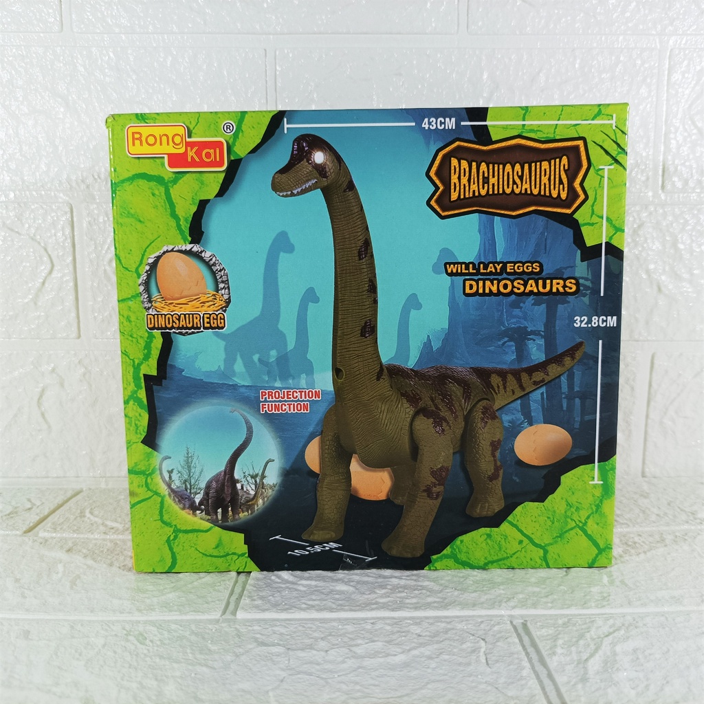 Mainan Dinosaurus Bertelur Brachiosaurus Bisa Berjalan