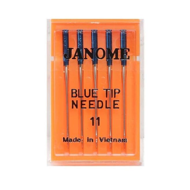 Jarum Jahit Kaos Janome (Blue Tip) Mesin Jahit Portable