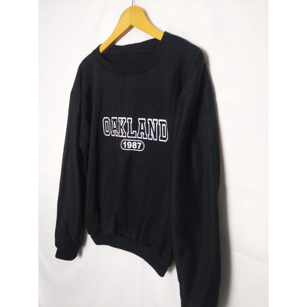 Sweater Crewneck SWeatshirt Oakland Cowok Cewek - OOTD