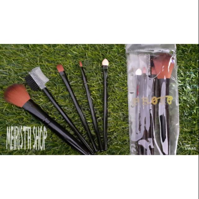 KUAS SET HITAM &amp;COKLAT PROTO/KUAS MAKE UP PAKET/PAKET KUAS