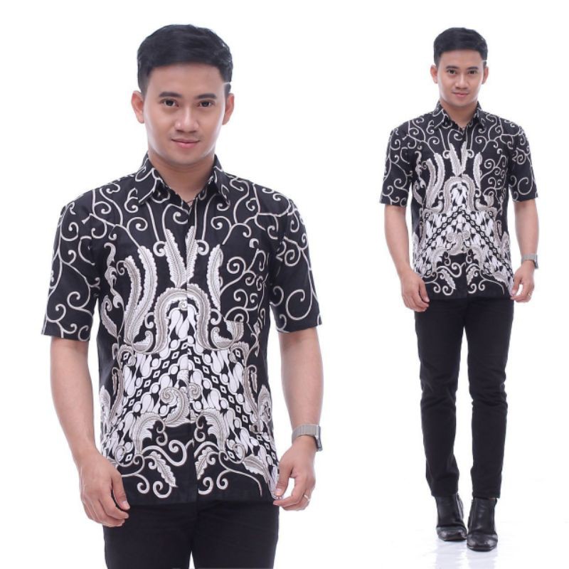 Diskon Kemeja Batik Pria Ppbtko7 Modern Lengan Panjang Casual Modis Trendy Masa Kini M L Xl Asli Pekalongan XN5QLVf7L0X1r