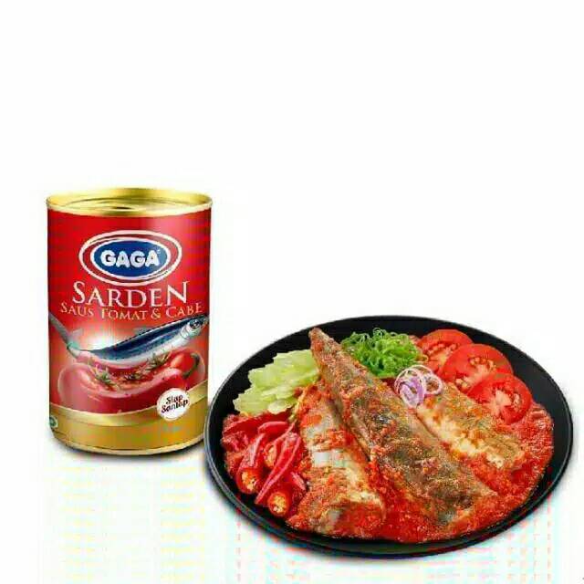 

❤ SEMBAKO MURAH ❤ Sarden GAGA dalam Saus Tomat & Cabe (Besar) 425gr