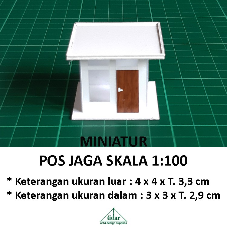 

[MR] Miniatur Maket Pos Jaga / Pos Kamling / Pos Security Skala 1:100 #1