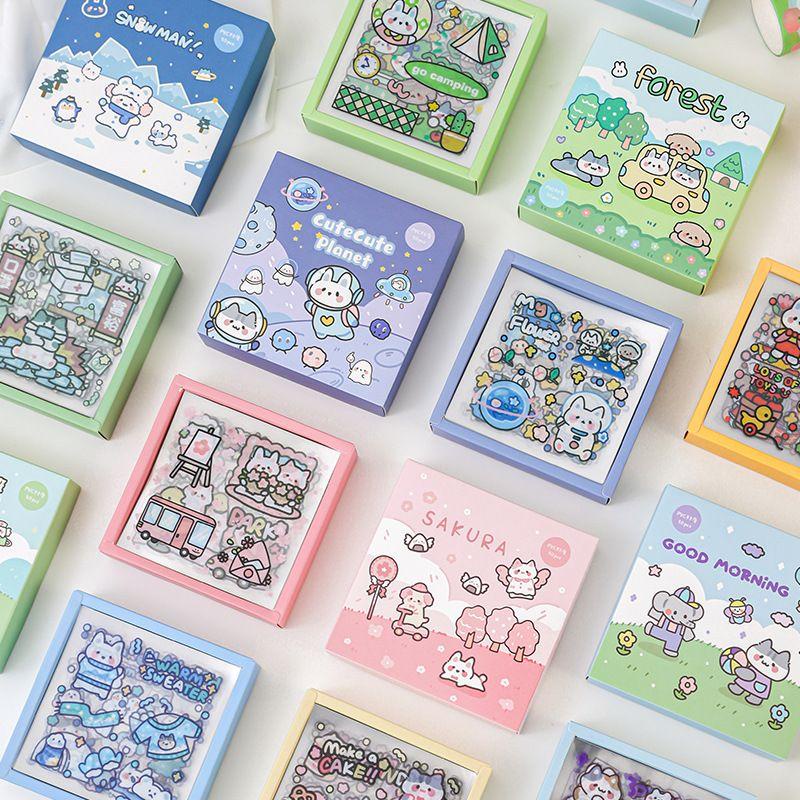 

(1 lembar) TERBARU Sticker Aesthetic Stiker Buku Diary Tumbr Botol Lucu/Stiker Jurnal
