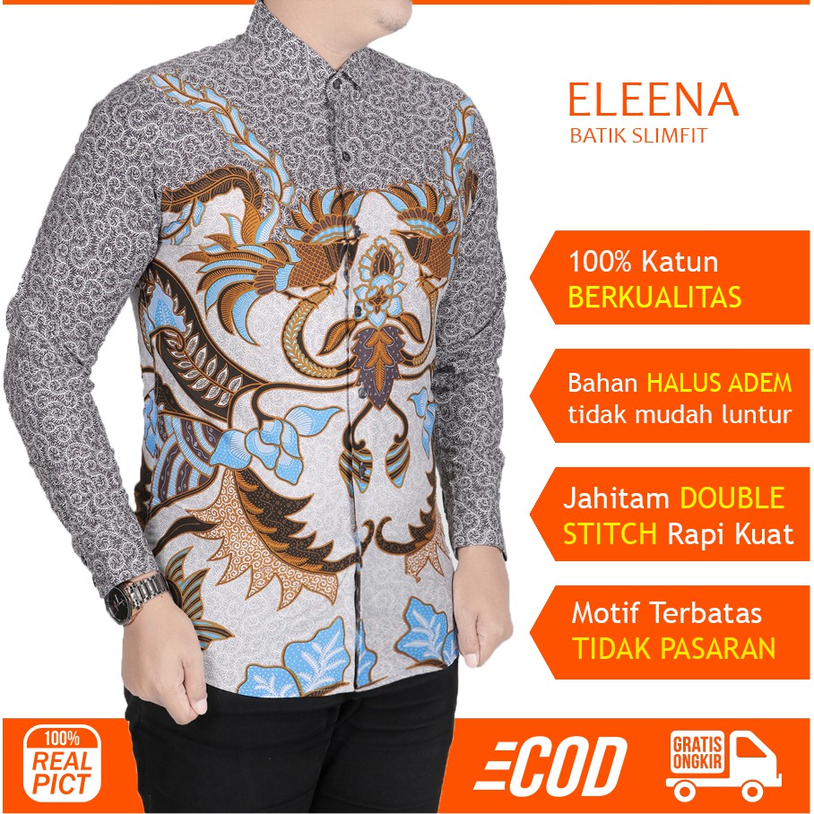 Baju batik terbaru pria