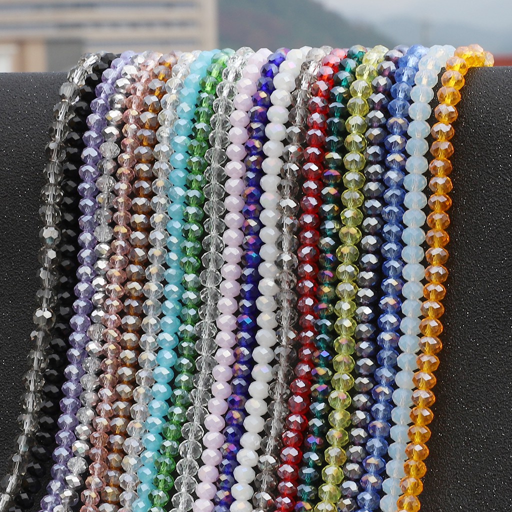 2 mm approx 195Pcs Crystal Beads AB Color Faceted Glass Beads for Jewelry Making DIY Handmade Bracelet Garment Beads wholesale