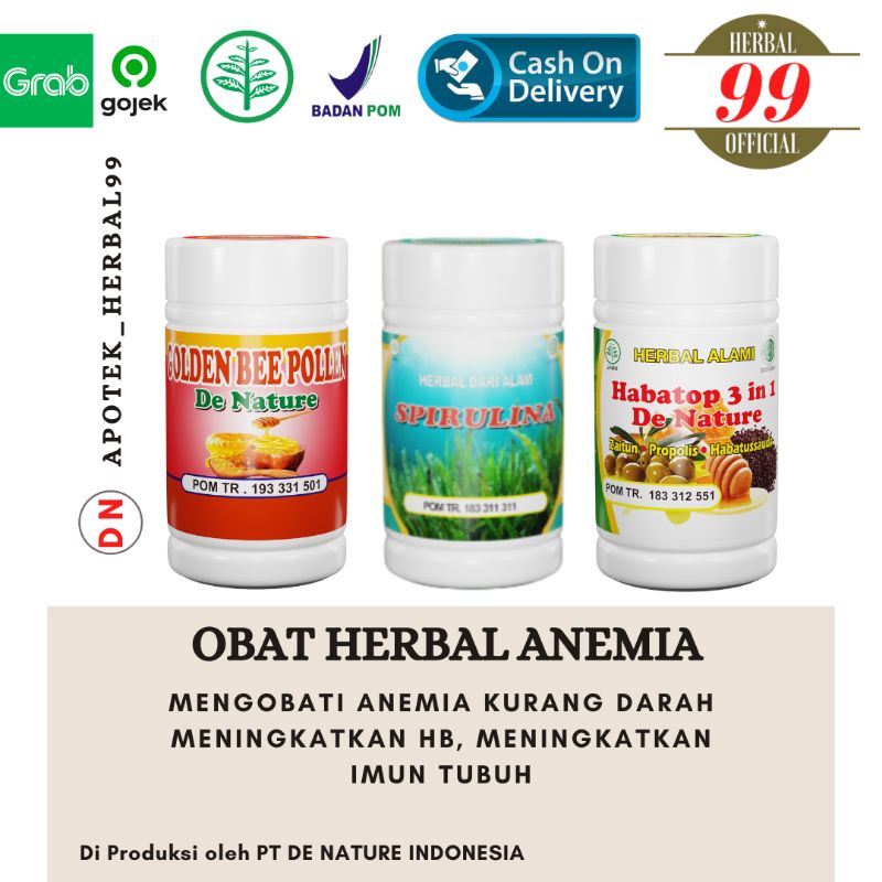 Jual Obat Anemia Kurang Darah Ampuh Thalasemia Anemia Ibu Hamil Kapsul Spirulina Tubuh