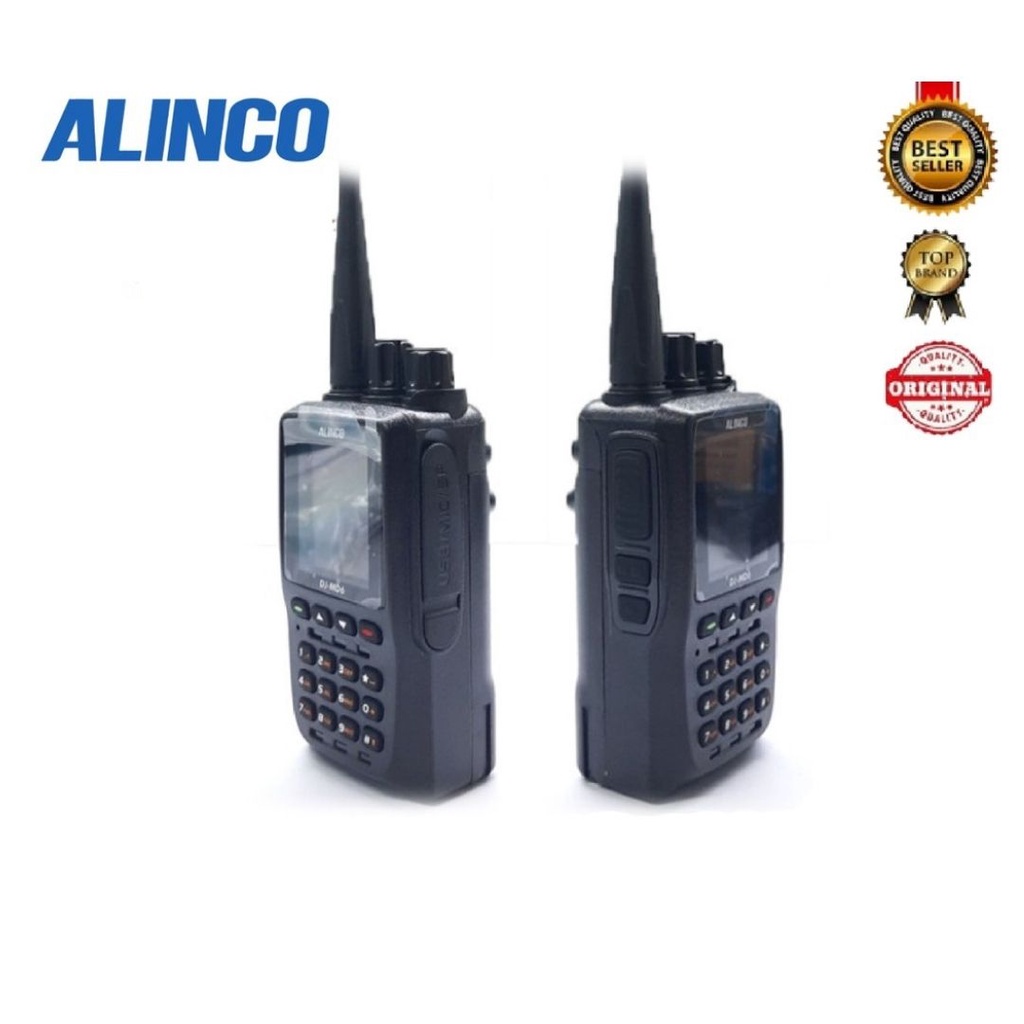 HANDY TALKY ALINCO DJ-MD6 MD6 DMR DIGITAL ANALOG DUALBAND VHF UHF 350 Mhz NEW ORIGINAL GARANSI RESMI POSTEL