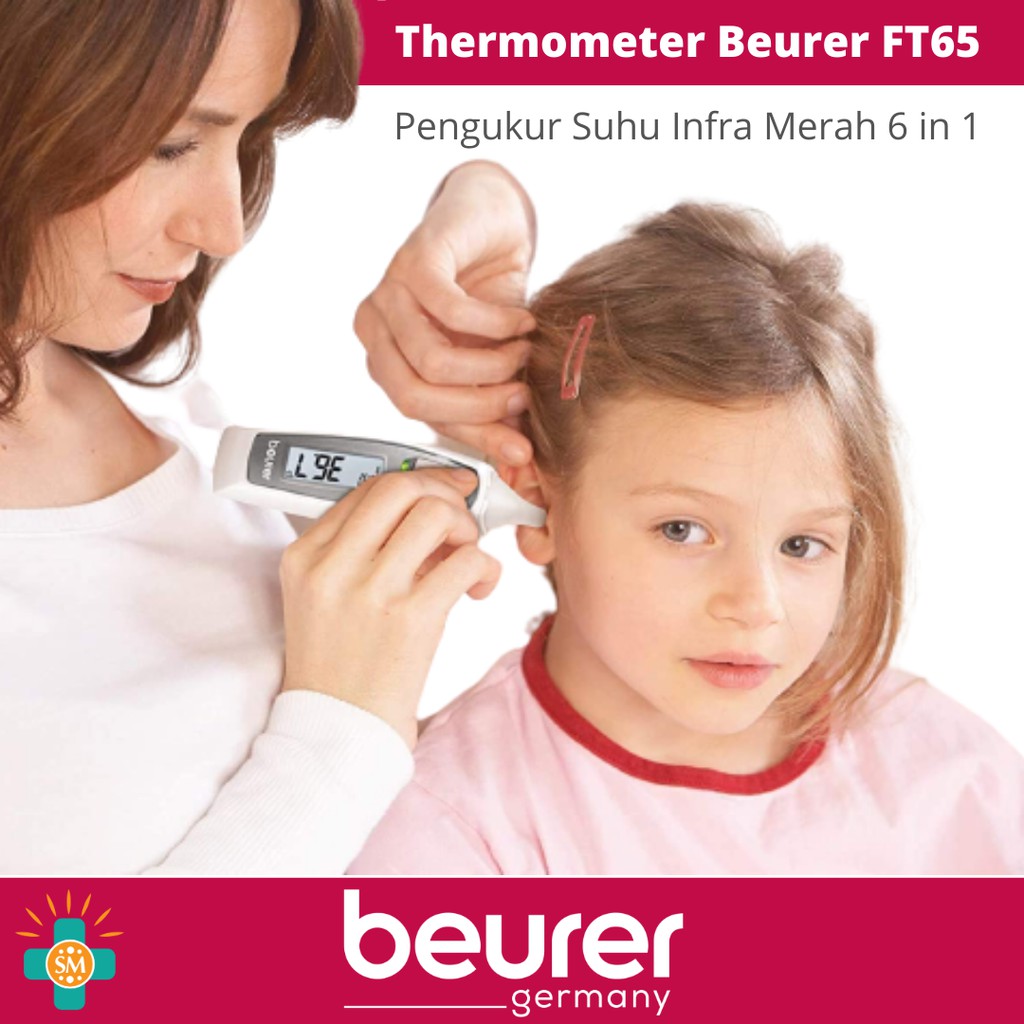 TERMOMETER 6 IN 1 BEURER FT 65  / THERMOMETER FT65 ALAT PENGUKUR SUHU INFRARED DIGITAL