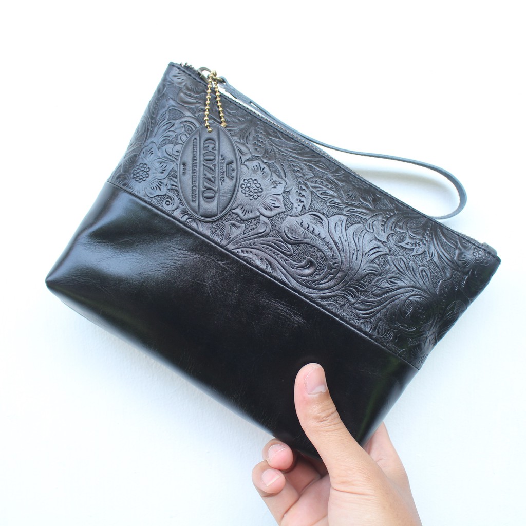 CLUTCH WANITA KULIT SAPI ASLI NATASHA / FREE GRAVIR POUCH NAMA KAMU DI POUCH