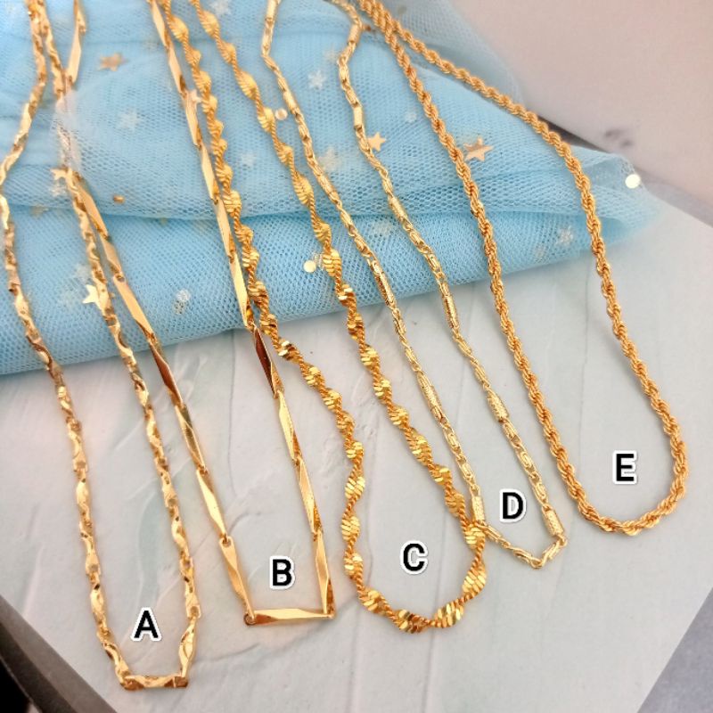 kalung xuping wanita lapis emas 24k