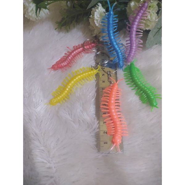 (GANTUNGAN KUNCI - KELABANG KARET)(HARGA /1PCS) Mainan anak/mainan grosir/aksesoris grosir/souvernir grosir/mainan murah/aksesoris murah/souvenir murah/mainan jadul/mainan unik/aksesoris unik/souvernir unik/mainan lucu/aksesoris lucu/souvenir lucu-1