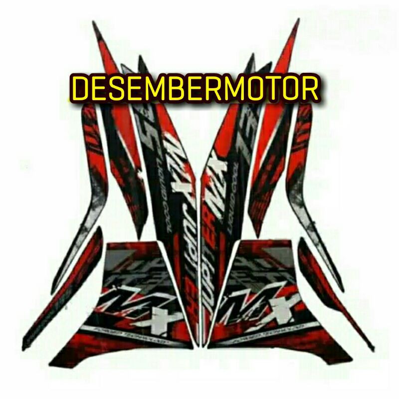Striping / Sticker YAMAHA JUPITER MX New 135  - Hitam Merah