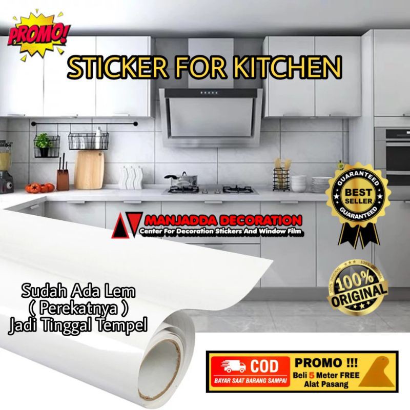 Stiker Lemari Putih Sticker Kitchenset Stiker Furniture