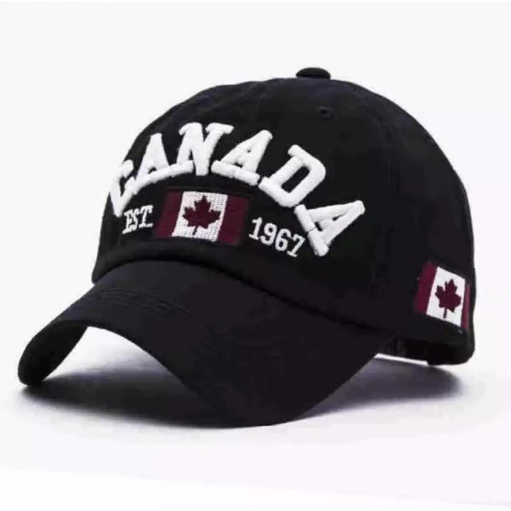 Topi Baseball CANADA Pria &amp; Wanita Terbaru Nyaman &amp; Elegant Model dan Desain Terkini