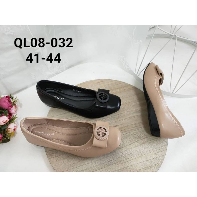 Sepatu flat big size import wanita murah/ flatshoes big size/ sepatu kerja/ kuliah/ kantor QL08-032
