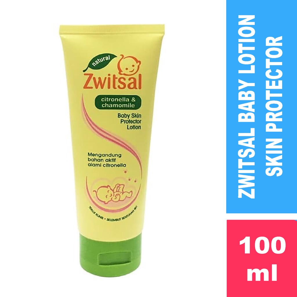 Bisa COD Zwitsal Baby Skin Protector Lotion Citronella &amp; Chamomile Tube 100 ml