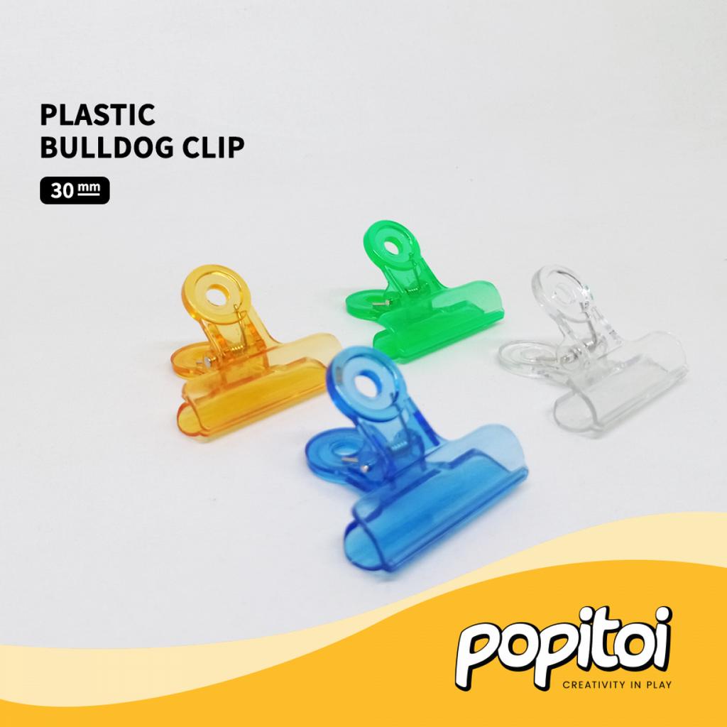 Plastic Bulldog Clip Paper Clip Warna Warni Penjepit Klip Kertas 50 30 mm