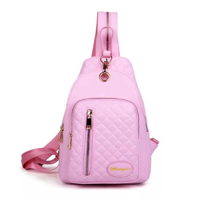 COD) Waistbag Wanita - TRM WATERPROOF LIPAT 1AX802 Oranye. Bisa di Lipat. Parasud Y18-K10 sabyan