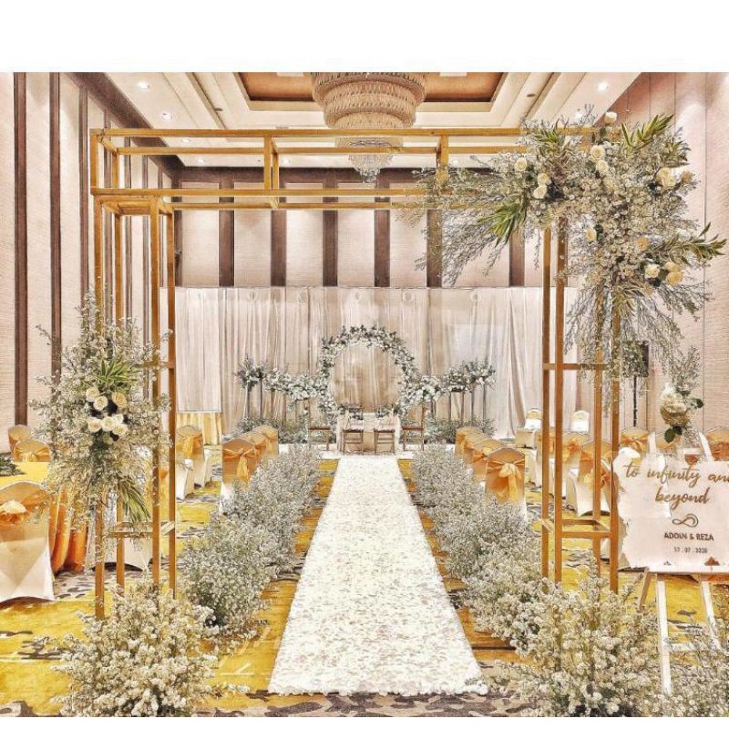 photobooth dekorasi / backdrop dekorasi wedding Gapura jalan