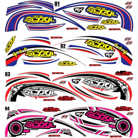 Sticker Striping Variasi Thailand Thailook Scoopy Fi 2023-2016  -1b f1190