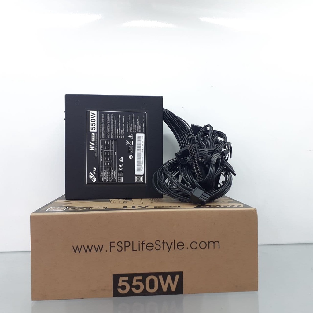 POWER SUPPLY FSP HV PRO 550W 80+ PSU 550 W/ PSU 550 WATT 80 PLUS ORI