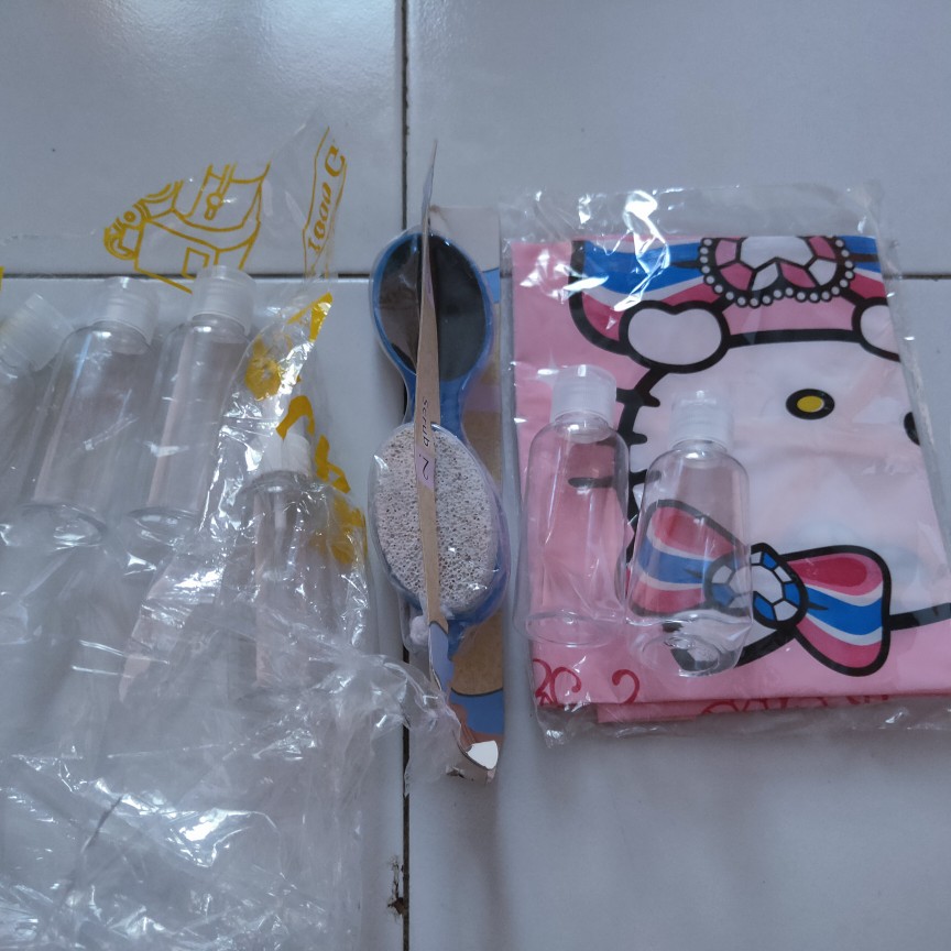 Sh Botol Plastik Fliptop 60 Ml Bening