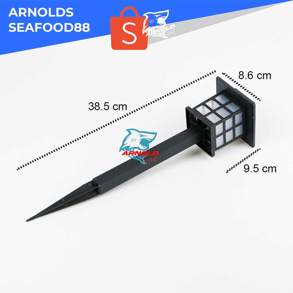 LAMPU TAMAN LED COB OUTDOOR WATERPROOF SOROT TAMAN 5W ENERGI SOLAR