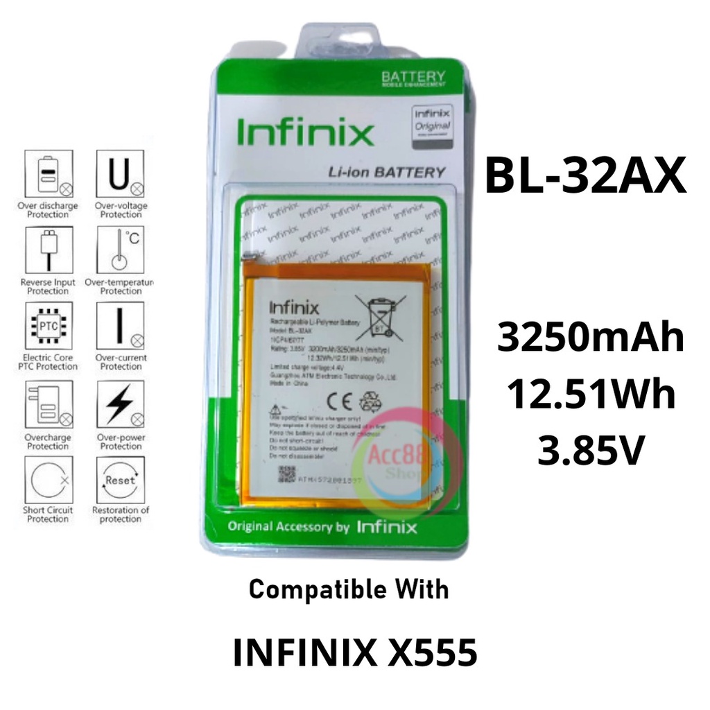 Batre Baterai Battery Original Infinix BL32AX BL 32AX Zero 4 X555