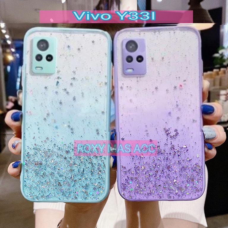 SOFTCASE GLITER ( VIVO Y33I ) TERBARU CASE DOVE GLITER FUZE TRANSPARAN DENGAN PROTEKSI KAMERA, SOFTC