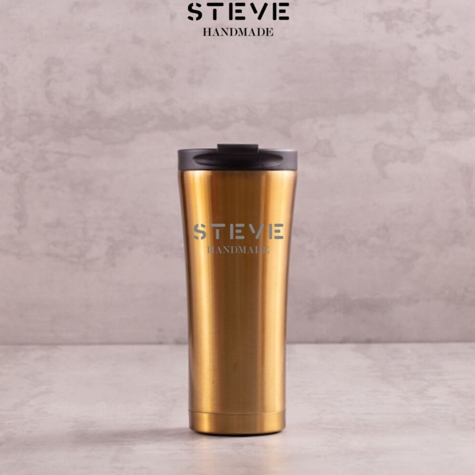 Botol minum stainless termos vacuum tumbler travel mug TM0320 Gold