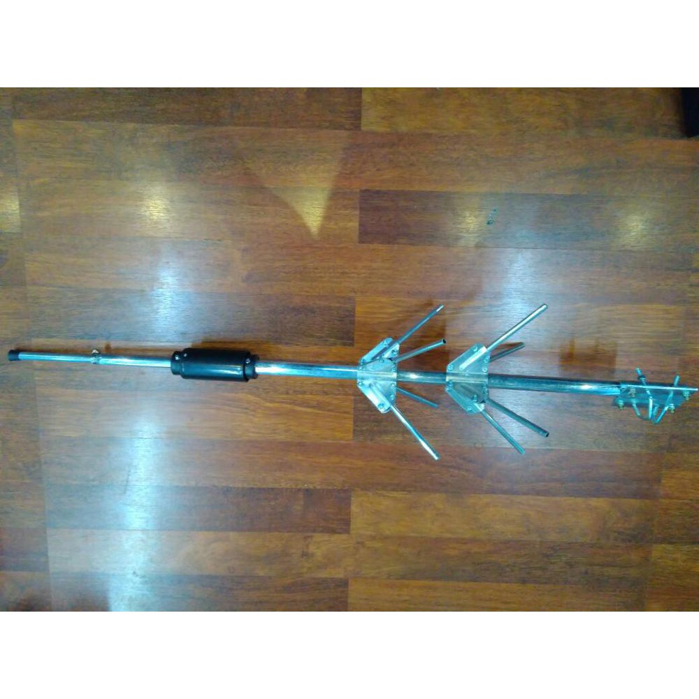 ANTENA V4R UNTUK RIG DAN HT DIRUMAH 400 SAMPAI 470 MHZ BAHAN ALKAN LILITAN PERAK SPOEL BESAR