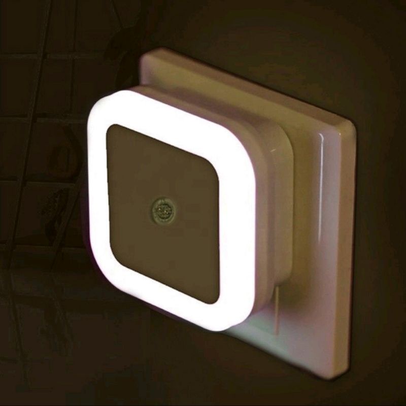 Lampu Tidur LED Kotak Sensor Cahaya / Lampu Tidur / Lampu Kamar Tidur Mini / LED Night Light / Lampu Hias