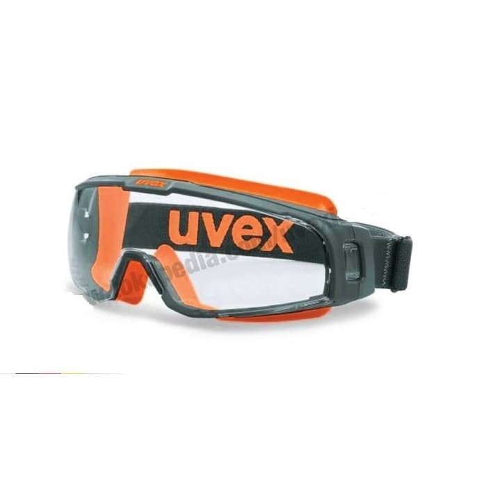 KACAMATA GOOGLE UVEX U-SONIC / SAFETY GLASSES ORANGE ORIGINAL