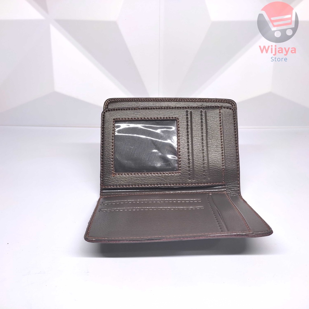 Dompet Pria Kulit Sintetis Like PU Leather Lipat Pendek Panjang Volcom Ripcurl Surfing