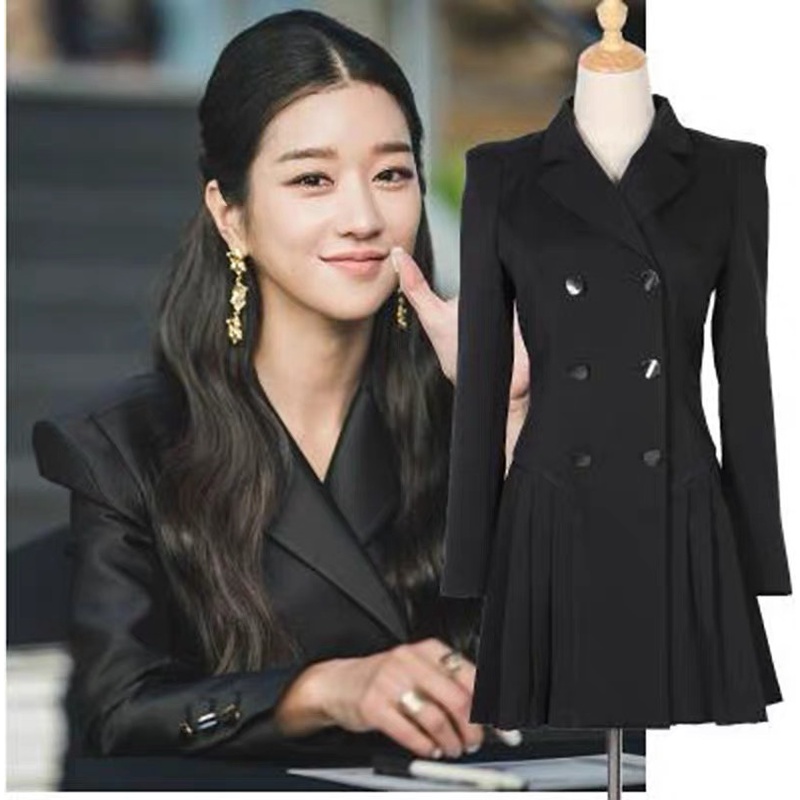 ITS OKAY NOT TO BE OKAY KOO MOON YOUNG PREMIUM OUTFIT DRESS BLACK